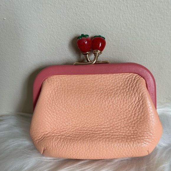 Coach Strawberry Kisslock Coin Purse - Picture 2 of 9